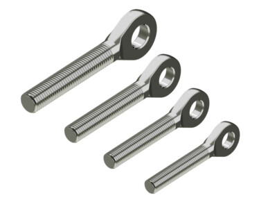 Edelstahl A4 Augenschraube Gewinde Rechts / Links M 5 6 8 10 Öse Wantenspanner