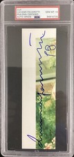 Luciano Pavarotti Signed Photo Cut Autograph PSA/DNA Auto 10 Three Tenors Opera