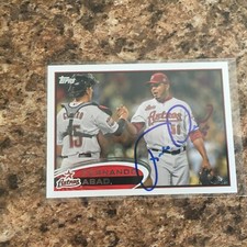 Fernando Abad Signed 2012 Topps Update Auto Houston Astros