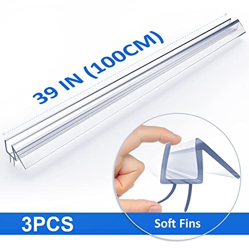 Clear 3/4" Shower Door Bumper – 4-Pack, Medium Hardness Vinyl - View #6