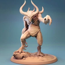 Horned Demon Miniature D&D Pathfinder RPG