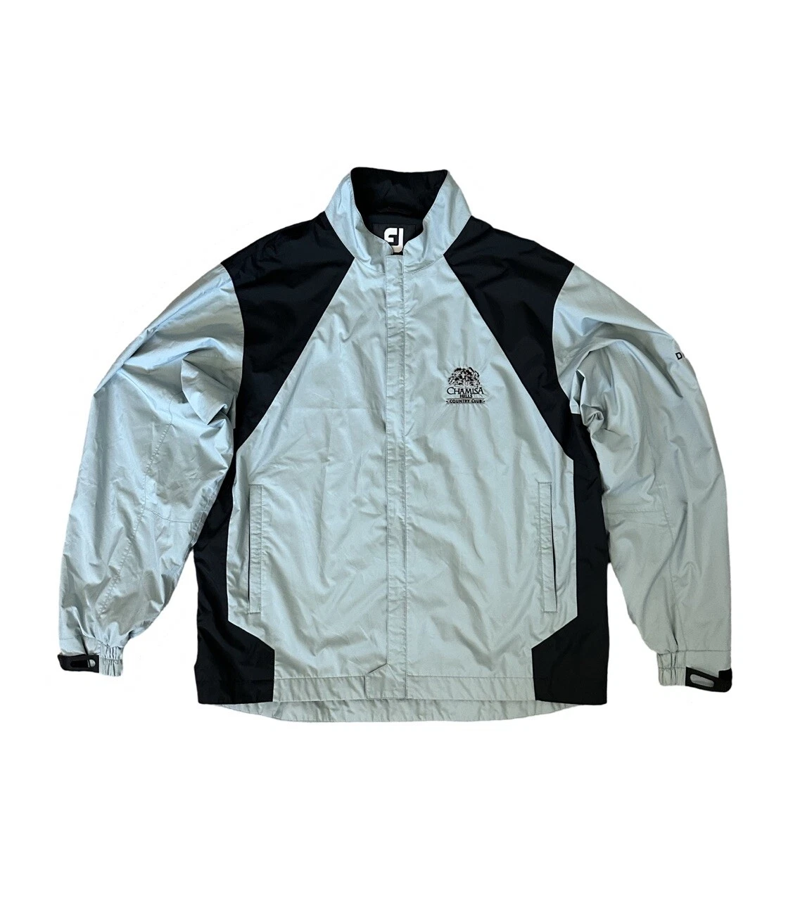 FootJoy DryJoys Blue Full Zip Golf Walking Windbreaker Jacket Men's Size Large