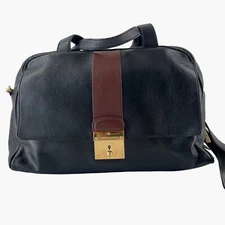 Marc Jacobs Women's Frankie Bicolor Zip Satchel Bag In Black