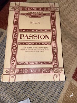 Passion By Handel: Music Score (C6)