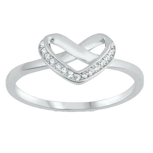 シャネル♥️07P ハート リング CHANEL Crystal CC Heart Ring 7 Silver Gold 834457 | FASHIONPHILE