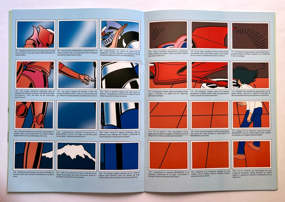 ALBUM MAZINGER Z Reedition Full Set 180/180 Stickers PERU