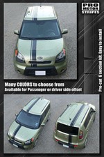 For Kia Soul 2008-2019 Over Top Offset Sport Stripes Decals Choose Color