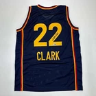 Facsimile Autographed Caitlin Clark Indiana Blue Reprint Jersey Size Men's XL