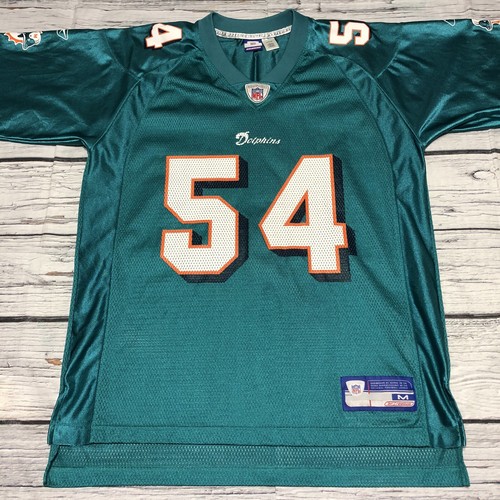Vintage Reebok Zach Thomas #54 Signed Miami Dolphins Jersey Size Medium - Picture 4 of 8