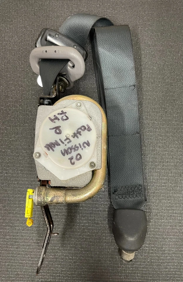 Cinturón de seguridad lateral Nissan Pathfinder 2002 2003 pasajero delantero derecho OEM Foto 2 de 4