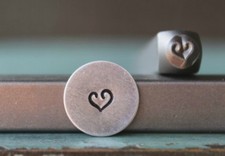 SUPPLY GUY 4mm Open Ended Heart Metal Punch Design Stamp SGCH-147