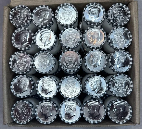 (1) 2024 D And P HALF DOLLAR BANK ROLL $10 FACE VALUE (20 COINS) UNCIRCULATED