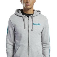 MEN'S REEBOK CROSSFIT FULL ZIP HOODIE JACKET FJ5299 2XL XXL NWT 70