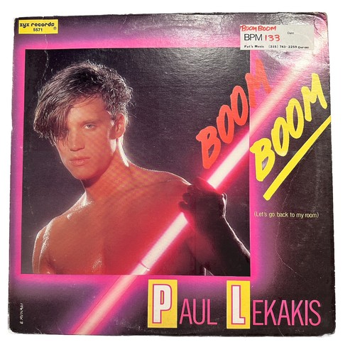 Paul Lekakis Boom Boom Black Vinyl LP Limited 45 RPM 1986 Press ZYX 5571 Good+