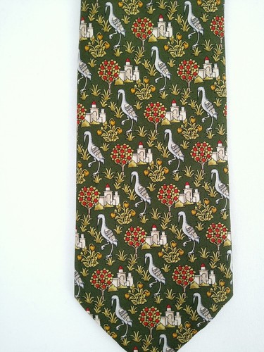 MMA Metropolitan Museum of Art Silk Neck Tie Unicorn Defends Himself Tapestry - Picture 6 of 9