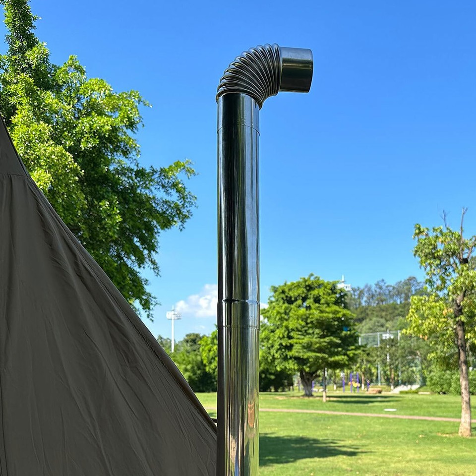 Adjustable Stainless Steel Chimney/Flue Exhaust Stove Pipe Ducting