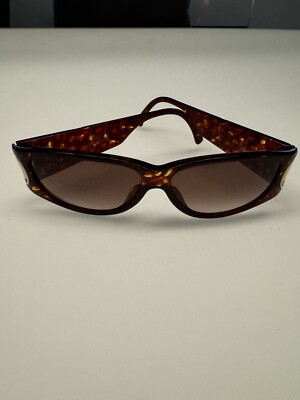 Christian Dior 2662A 30 Red Tortoise Gold Frame Brown Gradient Lens Sunglasses