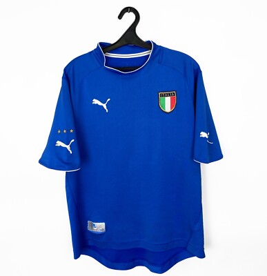 2003 ITALY Home Puma Football Soccer Jersey Kit | eBay