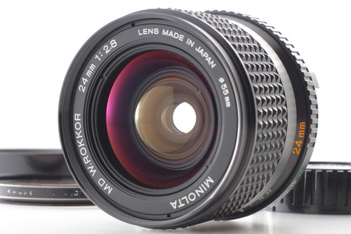 Objectif Minolta MD W.Rokkor 28mm F/2,8 – Grand Angle Vintage + Housse