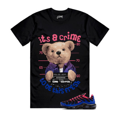 Air Max Hyper Pink Racer Blue Black 95 T Shirt Match CRIME