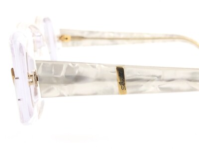 NEW VINTAGE SILHOUETTE MOTHER OF PEARL DECOR 18KT GOLD 70S  display picture 1