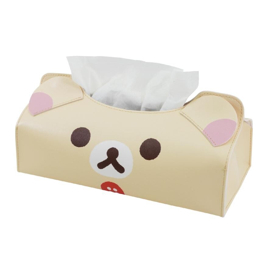 【新品未開封】WEEKEND LOGO TISSUE CASE Rilakkuma Tissue Box Case Korilakkuma Face Design San-X JP Limited