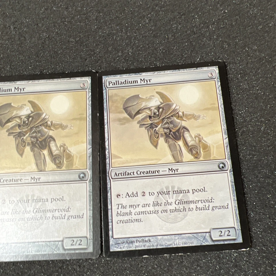 Palladium Myr Magic The Gathering Mtg Artifact Scars of Mirrodin Card 2 - Image 3 of 4