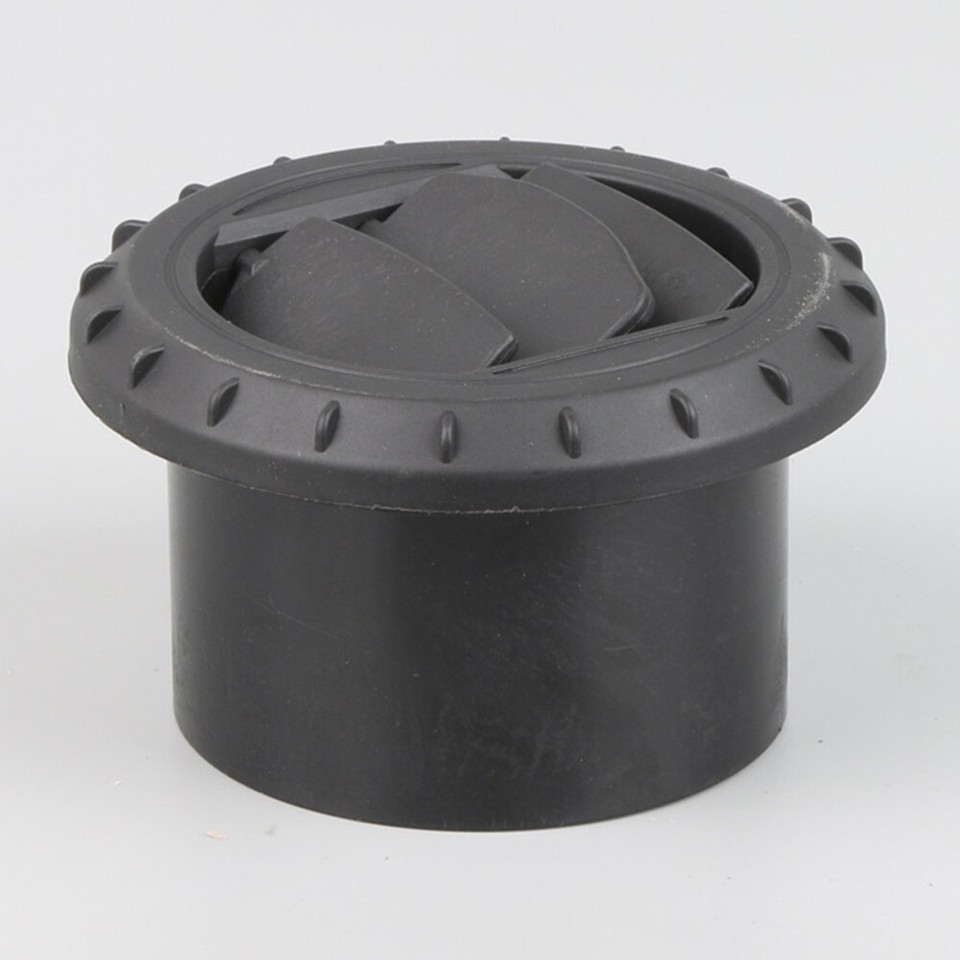 Black 60mm Warm Air Vent for Air Conditioner Diesel Heater Duct Hose