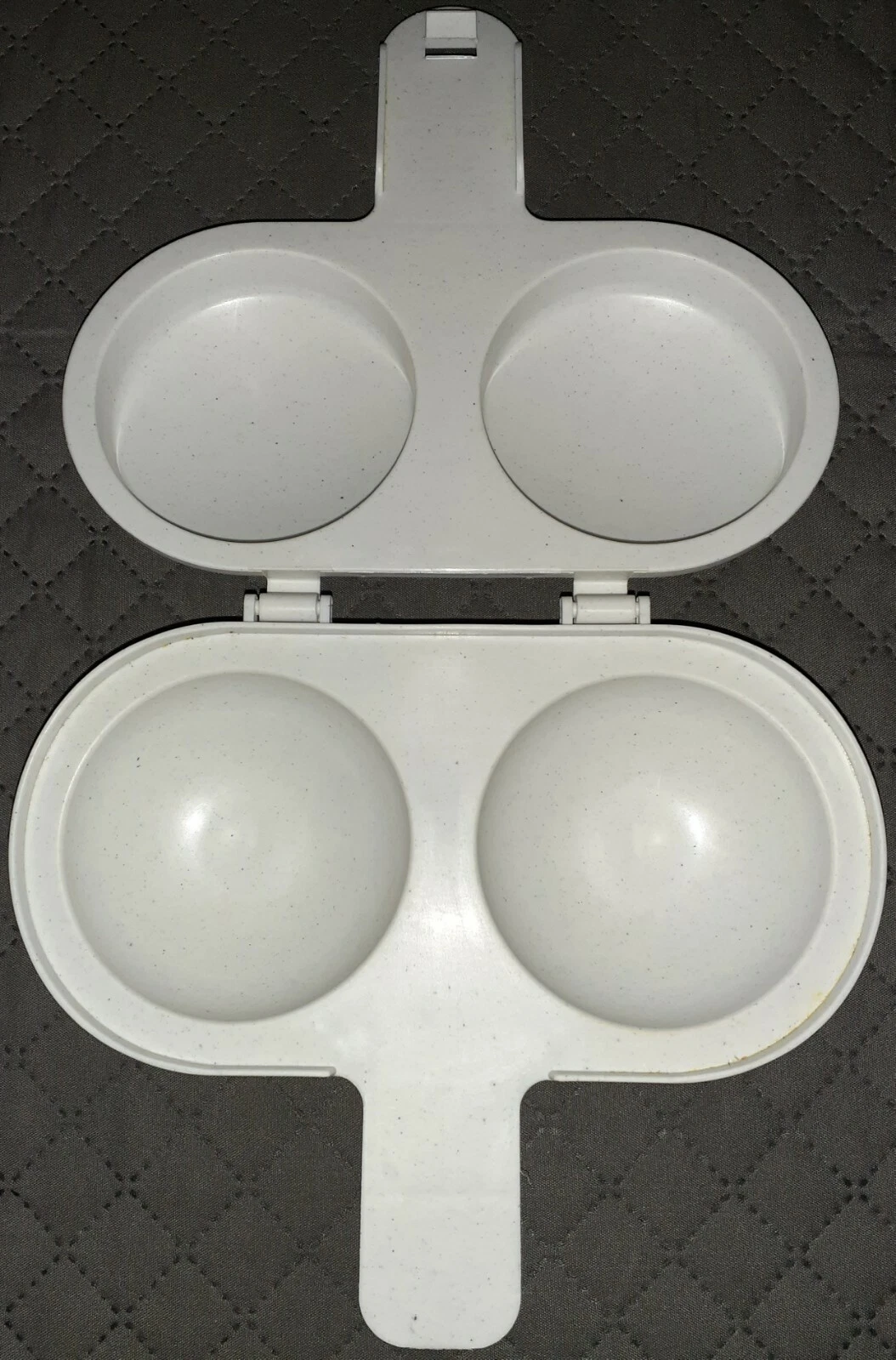 2x Nordic Ware Microwave 2 Egg Poacher + Hamburger Sandwich Grill Micro Max