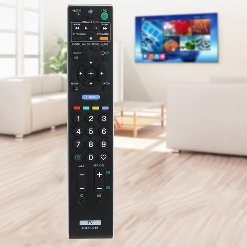 Télécommande TV de remplacement, télécommande sans fil noire pour TV RM-ED016 FR - Afbeelding 2 van 9