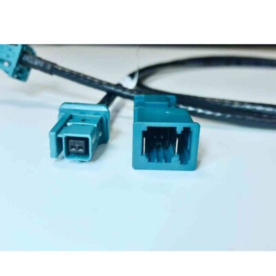 Sky Blue 1000base-T1 Automotive Ethernet Cable 1m/3.3ft w/ Male/Female Connector