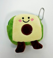 Avocado Plush Keychain Coin Pouch Keyring Cute Mini Bag Fruit Stocking Stuffers