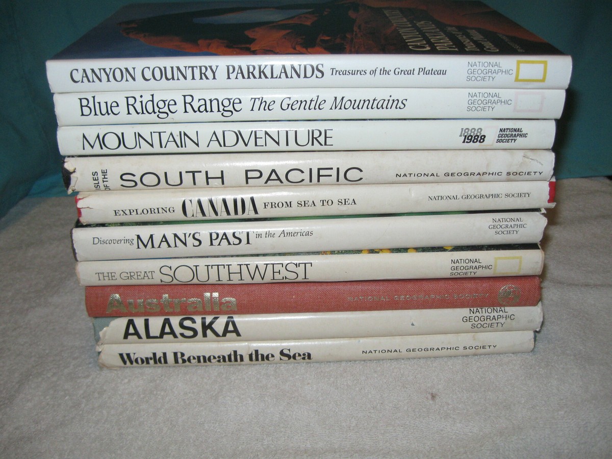 National Geographic Society Books 1960's-1990's 37 Different Books