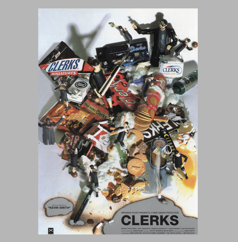 Clerks 1994 Flyer Mini Poster Chirashi B5 Kevin Smith - 第 1/2 張圖片