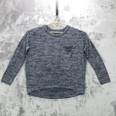 Rag & Bone Jeans Top Women's Small Gray Oversized Rayon Pocket