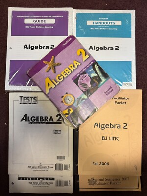 Algebra 2 Student Text 2nd ed.  BJU Press (Paperback) bundle