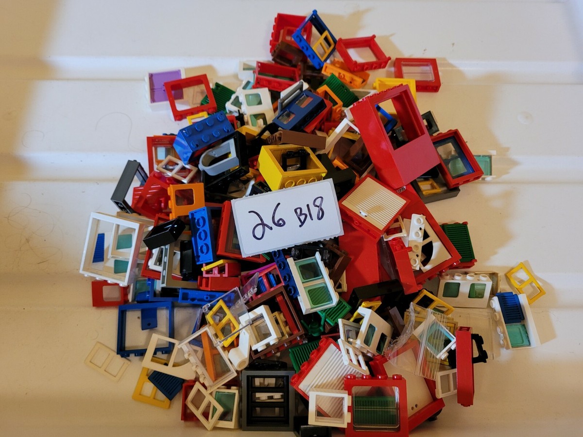 Huge Lego windows doors frames Technic Bionicle Lot Parts space