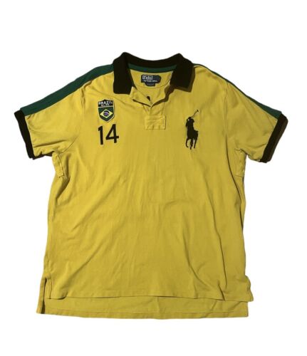 Men's Polo Ralph Lauren Big Pony Brazil #14 Polo … - image 1