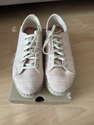 Toms Damen Schuhe Lena Bloom Slubby Cotton Größe 38 Uk 5.5 Us 7.5