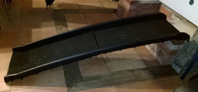 Rampe d'accès voiture pliable pour chien (jusqu'a 75Kg)avec poigées - Photo 1/4