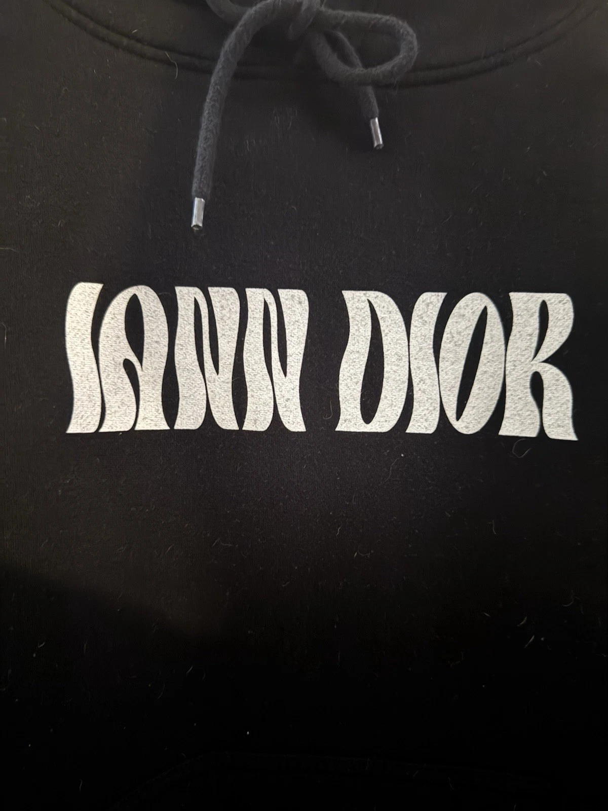 Felpa con cappuccio Iann Dior 2022 tour concerto merch taglia large indossata una volta