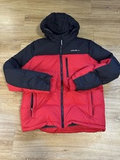 Eddie Bauer Boys Youth Size L 14-16 Down Sherpa Lined Puffer Jacket Coat Hood