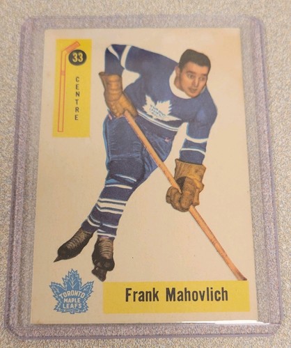 FRANK MAHOVLICH 1958-59 PARKHURST HOCKEY CARD #33 2ND YEAR EX CONDITION ORIGINAL - Picture 3 of 3