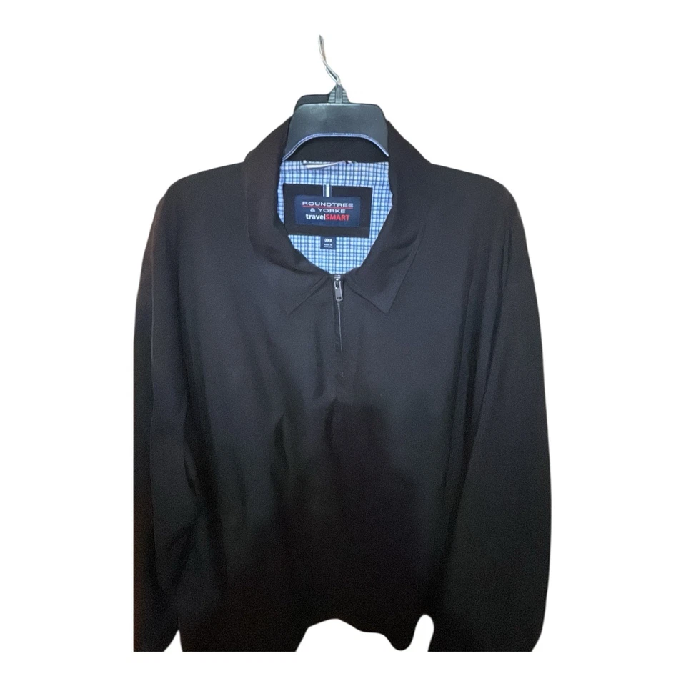 Chaqueta/rompevientos Roundtree & York Travel Smart azul para hombre 3XB Foto 2 de 4