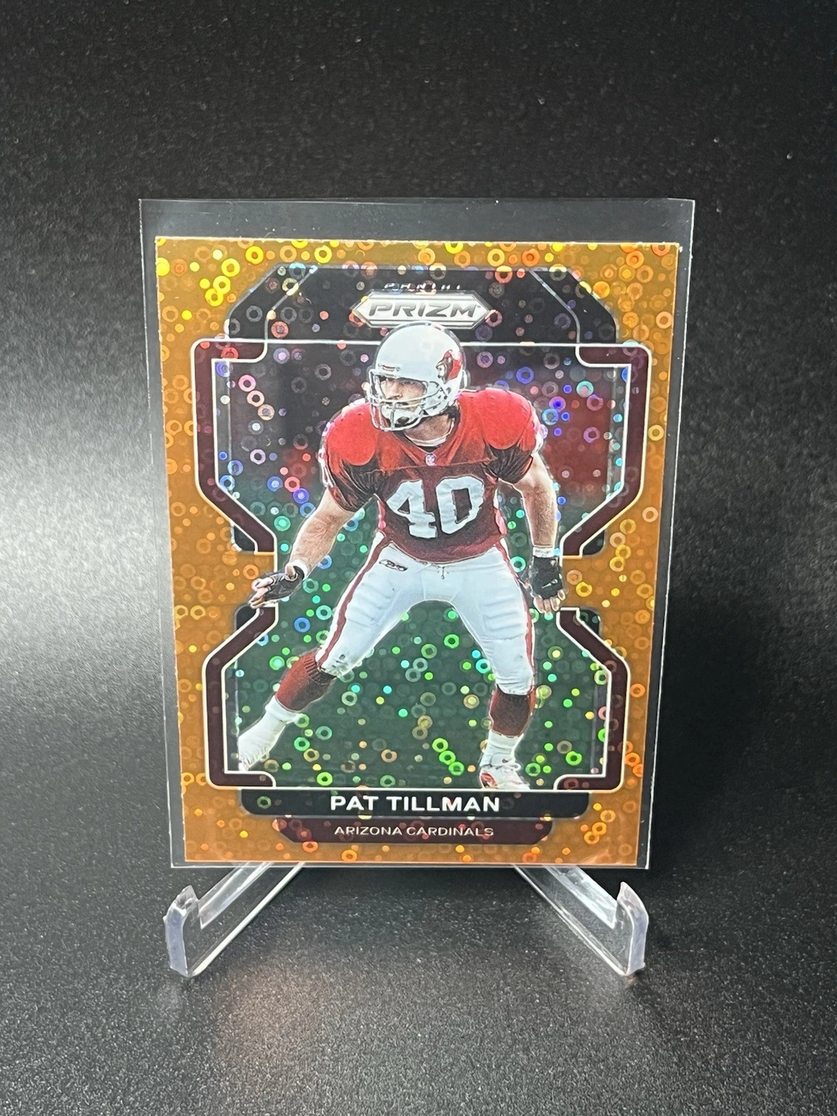 2021 Panini Prizm Orange Disco #83 Pat Tillman