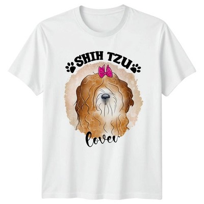 Shih Tzu Liebhaber Damen T-Shirt Hunderasse Tierbesitzer Geschenk für sie