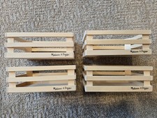 Empty Wooden Melissa and Doug Food Crates