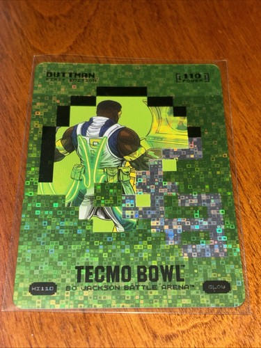 2026 Bo Jax Battle Arena Tecmo Bowl Buttmam Helmet Icon Glow Foil