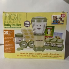 Opened But New Magic Bullet Baby Bullet Food Maker Blender/Processor 20 PieceSet