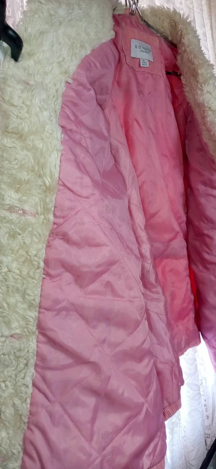 Chaqueta Sonoma con cuello abotonado rosa para mujer talla X-grande Foto 2 de 4